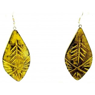 Raindrop Earring Jhumka Jhumki - Hook Long Drop Dangle - Acrylic - Classy Yellow